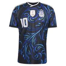 Jersey visitante de Argentina para la Copa Mundial 2026, M Essi No. 10, versión de aficionado de camisa de manga corta transpirable y de secado rápido - Azul - Ver 2