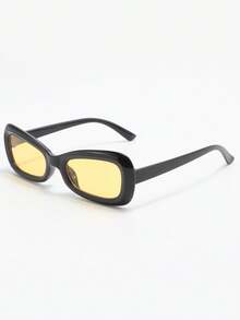 1 Pair Cat Eye Frame Children's Fashion Glasses, Minimalist Suitable For Boys And Girls, Party, Holiday, Travel, Decoration, Daily Accessory, Photography Prop - Black - View 8