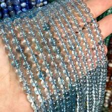 6/8/10mm 天然石珠 托帕藍水晶圓形散珠，適用於珠寶製作 DIY 項鍊與手鍊配件 - 彩色 - 查看 7