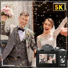 NBD 16X Optical Zoom Digital Camera, 64MP High Pixel, 5K Video Support, Auto Focus, Wi-Fi APP Control, Built-In Flash, 180° Flip 2.8" Screen, Tripod Stand, Selfie Mode, 9 Shooting Modes & Filters, Includes Camera Bag, 2 Batteries, 32GB Memory Card, Ideal Gift For Photography Enthusiasts - View 3