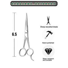 7-Inch/6.5-Inch Stainless Steel Professional Haircutting Scissors - Salon-Grade Barber Shears - Unisex Trimming Scissors - Premium Haircutting Scissors For Salons And Home Use - Silver - View 6