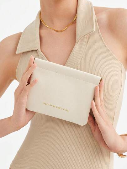 1个迷你便携女士收纳包 - 一款旅行化妆包兼钱包，采用弹性开口设计。非常适合整齐收纳硬币、数据线、珠宝、口红、化妆品、眼镜和小饰品。这款多功能收纳包触感柔软，轻巧便携，并带有自动闭合装置，是日常使用和旅行的理想之选 - 方便携带的便捷收纳方案。