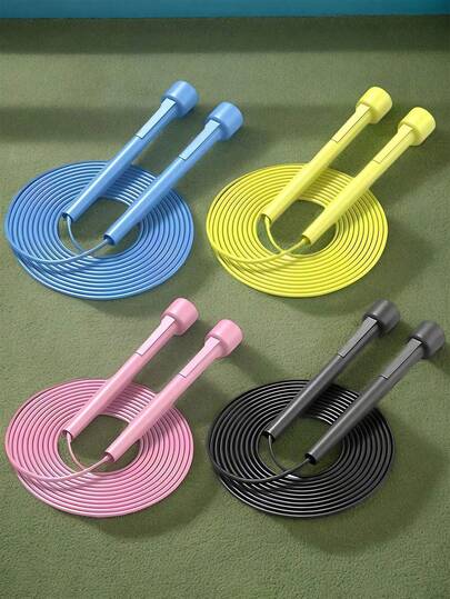 Corda de Pular Leve com Alças Ajustáveis, Adequada para Exercícios Aeróbicos, Treinamento de Boxe, Perda de Peso, Fitness, Resistência e Treinamento de Velocidade, Acessório de Academia Unissex