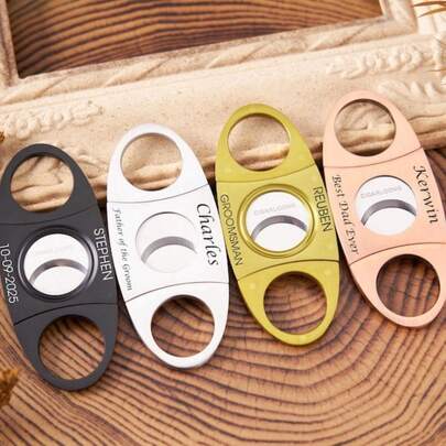 Personalized Name Cigar Cutter, Custom Engraved Cigar Cutter For Men, Cigar Cutter,Groomsman Gift,Wedding Gift,Bachelor Party Gift,Cigar Cutter Gifts, Fathers Day Gifts, Christmas Gift For Him, Groomsman Gift, Wedding Gift, Bachelor Party Gift
