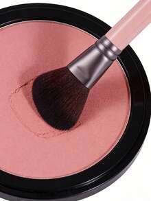 1 cọ má hồng màu hồng, cọ vát, cán gỗ, cọ tạo khối, cọ đánh phấn, dụng cụ trang điểm, có thể giặt, dùng trong nhà và ngoài trời, unisex. - Hồng - Xem 8