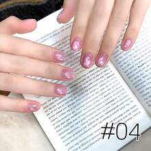 MISS MIANEL 10ml/Pc 2026 New High Density Glass Bead Glitter Gel Nail Polish, Shiny Cat Eye Effect, UV Nail Care Products, Summer Nail Colors Include White, Pink, Blue, Cute Designs - Multicolor - View 19
