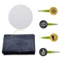 1件 8x7 英尺车库磁性闭合重型加固玻璃纤维网防害虫动物可伸缩纱窗，易于组装（黑色） - A - 查看 7