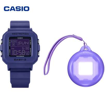  Đồng hồ kỹ thuật số Casio Baby-G BGD-10K-2PRR Y2K màu tím, chống nước 100M, chống sốc dành cho nữ.