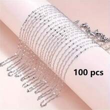 Bộ 10/20/50/100 chiếc dây chuyền mạ vàng 18K chất lượng cao bằng thép không gỉ, có khóa chữ O và móc càng cua, dùng để tự làm vòng cổ. - vòng cổ - Xem 19