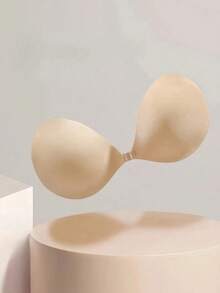 1对经典圆杯聚拢自粘肤色文胸垫 - 杏色 - 查看 9