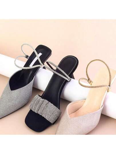 Dây buộc giày cao gót chống tuột cho nữ, dây giày đính đá, dây đai chống tuột gót, dây thun cố định, dây đai đính đá.