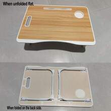 1 pieza Escritorio plegable para laptop, adecuado para dormitorio, dormitorio universitario, oficina en casa, escritura, estudio - Multicolor - Ver 8