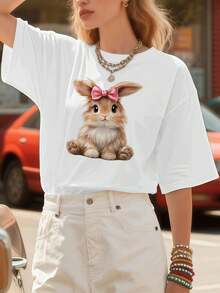Women T-Shirts - White - View 1