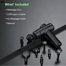 Máy mát xa cầm tay JW - Một máy mát xa mini chuyên nghiệp được trang bị tám đầu mát xa có thể thay thế để đáp ứng các bộ phận cơ thể và nhu cầu mát xa khác nhau. Máy mát xa rung trị liệu mô liên kết sạc qua USB này rất tiện lợi cho việc sạc và sử dụng hàng ngày. - Nhiều màu - Xem 7