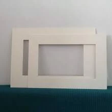 4 قطع إطارات صور ورقية مستطيلة بحجم A3/8K بلون العاج، فتحة 5 سم/6 سم، مناسبة لغرفة المعيشة والنوم، بطراز أوروبي، تركيب صور بطراز نوردي رجعي، إكسسوارات ديكور الإطار - 8K-A3 - مشاهدة 6