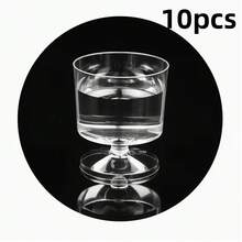 60毫升迷你塑料甜点杯（品尝杯，尺寸略小，杯身纤薄） - 适合盛装慕斯、布丁和开胃菜 - 适用于婚礼、派对和各种活动 - 食品级，仅限手洗，可重复使用，活动餐具，甜点杯 - 無色 - 查看 16