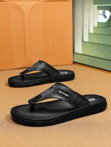 Infradito da uomo alla moda, ciabatte casual traspiranti minimaliste, sandali da spiaggia leggeri e confortevoli per uso esterno - Grigio - Visualizzare 6