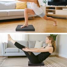 Extra Thick Balance Pad, Non-Slip Foam Cushion For Core Balance Training & Yoga Pilates - Black - View 7