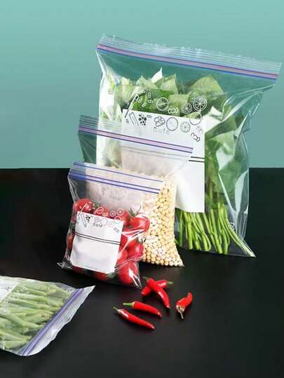 130/65/40/20pcs Compressed Food Sealing Bags, Vegetable & Fruit Sorting Bags, Grains & Food Storage Bags, Wardrobe & Refrigerator Preservation Tools, Anti-Insect & Anti-Dust Accessories, Waterproof Preservation Film, Kitchen Essential Gift