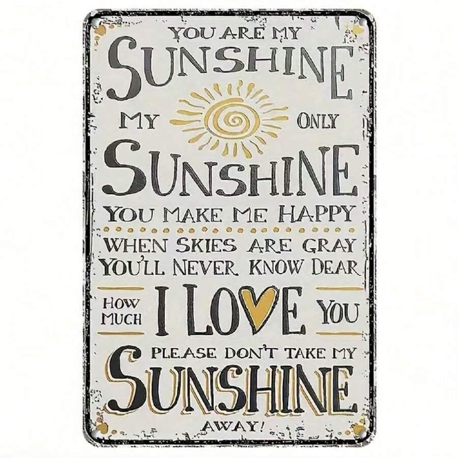 Love In The Sunshine, Wooden Plaque, Unique Sign, Miracle In The Home