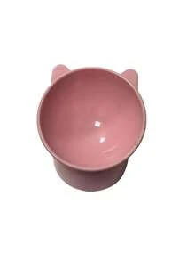 1pc/Elevated Tilted Cat Bowl With Cat Ears Design - Neck-Protective Raised Cat Food & Water Bowl, Non-Slip Base, Perfect For Cats & Small Dogs, Reduces Neck Strain & Vomiting - 1L - View 9