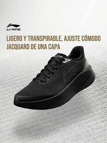 Li-Ning Men's Ultra-Light Cushioned Running Shoes, Professional Sports Shoes ARBW007, Authentic Official Store - Black - View 4