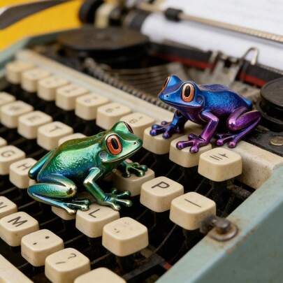 3D Printed Magnetic Frog Model, Realistic And Movable, No Power Source Needed, Plastic Structure, Suitable For Decorating Desks, Refrigerators And Aquariums, An Ideal Christmas Gift For Nature Lovers