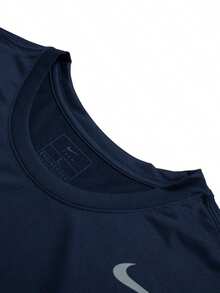 Nike Men's Top 2026 Summer New Dri-FIT Training Sports Running Fitness Comfortable Breathable Crew Neck Short Sleeve T-Shirt IB8898-451 - Blue - View 3