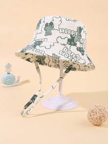 婴儿/幼儿男童遮阳帽、儿童沙滩帽、户外防紫外线帽、宽檐遮阳帽、游戏帽、渔夫帽 - 彩色 - 查看 16