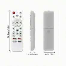 H313新款红外遥控器，适用于H313电视棒，兼容Android 14.0流媒体棒，无语音功能 - 白色 - 查看 3