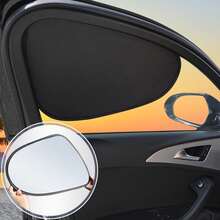 Car Static Adsorption Sunshade, Anti-UV Heat Insulation Window Curtain, Car Sun Visor - A - View 9