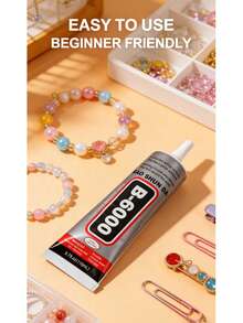 1pc 50ml B6000 Glue, Suitable For Handmade Headpieces, Brooches, Jewelry Setting, Diamond Jewelry, Earrings, Pendants And More, Strong Adhesive, Clear Glue For DIY Crafts, Jewelry Repair And Making, Wood, DIY Crafts - Transparent - View 6