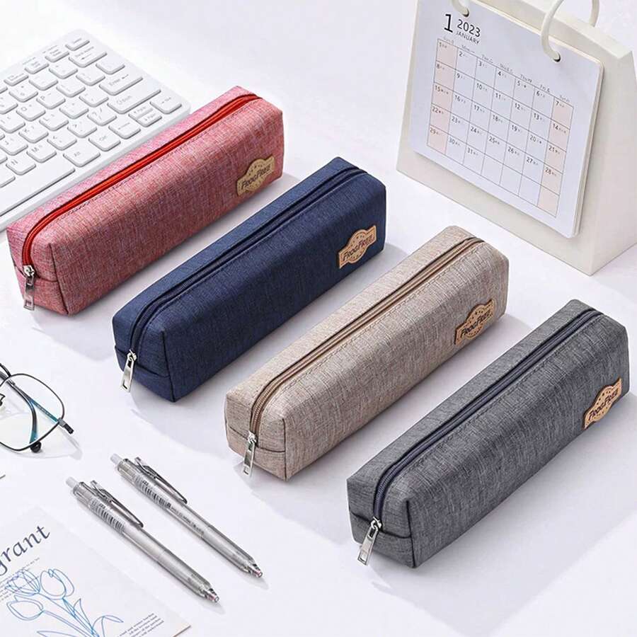 Estojo portátil em tecido Oxford, estilo simples, resistente ao desgaste e a manchas. - Estilo simples - Ver 1