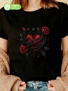 Women T-Shirts - Black - View 4