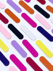 50/100pcs Double-Sided Mini Nail Buffer Blocks, Nail File Sanding Polishing Pads, Professional Nail Care Tools - Multicolor - View 9