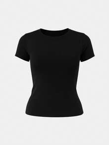 Set Of 2 Women's Basic Summer Blouses With Lining - 灰色和黑色 - 查看 3