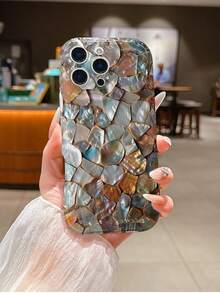 1 ốp lưng điện thoại chống sốc trong suốt màu kem họa tiết vỏ sò, chất liệu TPU, thích hợp làm quà tặng ngày lễ, tương thích với Apple iPhone Xs/Xsmax/Xr/11 12 13 14 15 16pro/Promax/14 15 16plus/17, unisex - Nhiều màu - Xem 3