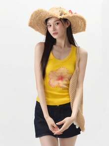 Women Tank Tops & Camis - Yellow - View 11