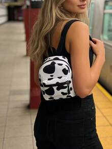 Süßer Schmetterling Muster Mini Rucksack, leichter Casual Tagesrucksack für Reisen/Schule/Einkaufen, modischer kleiner Rucksack Modischer Leoparden Muster Mini Rucksack, lässiger leichter Tagesrucksack für Frauen, perfekt für Arbeit & Wochenende Zebra Muster Mini Rucksack, süßer Casual Tagesrucksack für Mädchen, ideal für Reisen & täglichen Gebrauch - Verschiedenfarbig - Übersicht 3
