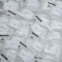 Soft Cute Little White Bun Squeeze Toy, A Small Gift To Add Party Atmosphere! With Elasticity And Stress Relief Tactile Sensation, Very Soothing, Designed With Cute Smiling Face. Ideal For Daily Stress Relief, Collectible Toy Sharing, Or Best Party Favor Gift. - Multicolor - View 6