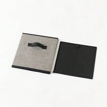 Hộp đựng đồ tối giản, gấp gọn, chất liệu vải dày dặn, giống như vải lanh, dung tích lớn (không nắp) (1 cái/2 cái/4 cái) - Xem 5