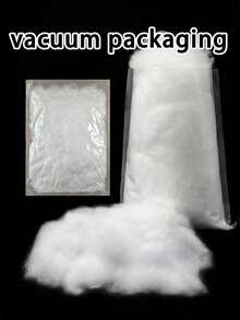 1件装高品质聚酯纤维填充物，优质PP棉，白色奢华填充材料，DIY手工填充，白色聚酯纤维填充物，丝纤维，低致敏聚酯纤维填充物，乔迁礼物，高弹填充棉，大容量，柔软蓬松，高弹优质聚酯纤维填充物，超细羽绒面料，真空压缩丝棉混纺 - 填充物 - 查看 6