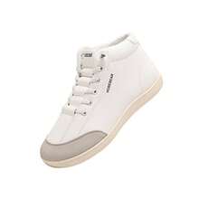 HOBIBEAR Leather Barefoot Shoes Lightweight Wide Toe Box Zero Drop Slip-On Shoes For Women - trắng - Xem 4