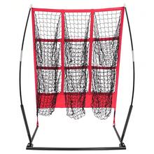 SHIOUCY 9-Slot Baseball Training Net, 35.43x17.7x41.73in 9-Grid Pitching Net, Baseball Practice Net, Free Standing Baseball Throwing Net For Batting Fielding Indoor Outdoor Practice - Black+Red - View 4