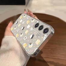 Adorable funda para teléfono con diseño de gatito, compatible con Apple  11, 12, 13, 14, 15, 16, 17 Pro Max y otros modelos. Funda Protectora Transparente de TPU a Prueba de Golpes con Diseño Creativo, Simple y Moderno - transparente - Ver 4