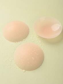 2-4pcs Reusable Thin Nude Nipple Covers + Storage Box, Strapless Invisible Self-Adhesive Breast Petals, Convenient To Carry, Lingerie & Intimates, Prevent Nipple Protrusion Embarrassment, Suitable For Low-Cut Dresses At Parties/Events - Apricot - View 4