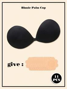 Áo ngực dày và vô hình dành cho phụ nữ ngực nhỏ, áo ngực nâng ngực định hình bằng tay, áo ngực nâng đỡ phía sau có đệm, áo ngực không có miếng dán lưng, áo ngực không có dây đeo vai và có miếng dán tự dính ở đường viền cổ, áo ngực có lớp lót bên trong cổ chữ V sâu thoáng khí. - Nhiều màu - Xem 17