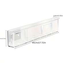 Adjustable Wall-Mounted Bookshelf - Space-Saving Hallway Storage Rack With Hanging Shelf, 1pc/3pcs Optional - Multicolor - View 3