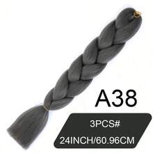 3PCS/Set24inch Synthetic Crochet Braid, Low-Temperature Synthetic Fiber Weaving Extension, Professional Synthetic Fiber Crochet Multi-Color Weaving, Multiple Color Choices, Suitable For Female Role-Playing, Soft Eight Wood Floor, Heat Setting, 300grams/Bag, Weaving Extension, Suitable For Occasions Such As Christmas, New Year, Jia Nian Hua Music Festival, Etc - Multicolor - View 24