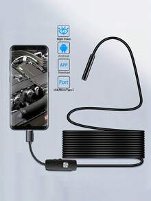 Cámara de inspección digital de 4.3" IPS 1080P, cámara de inspección de alta definición de doble lente de grado industrial con 8 luces LED y cable semirrígido de 1.5m, cámara de mano impermeable IP67 para inspección de tuberías y desagües - A - Ver 11